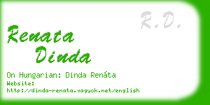 renata dinda business card