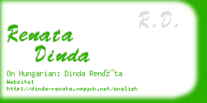 renata dinda business card